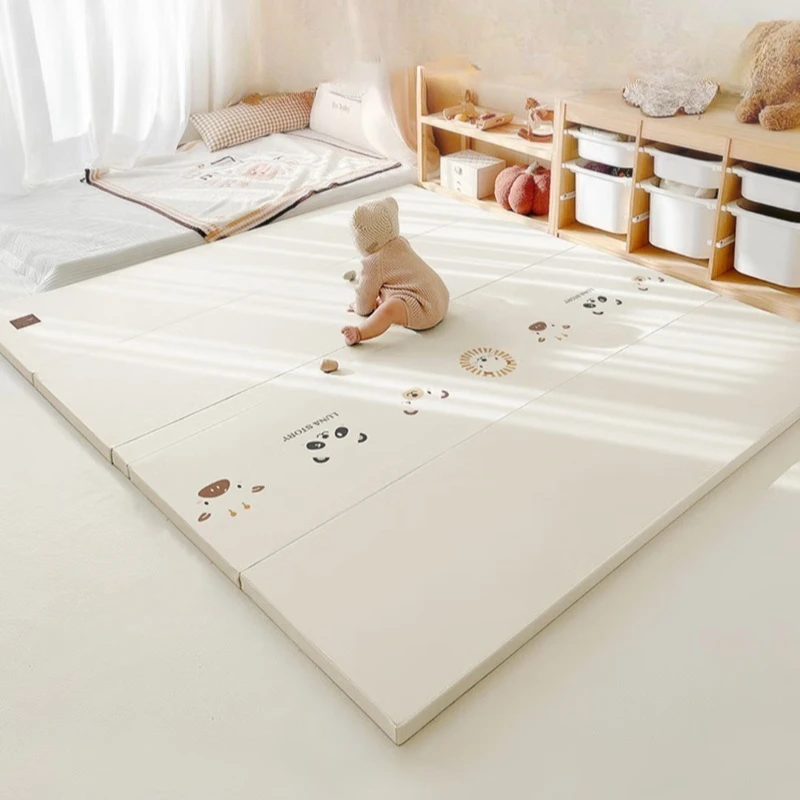 

folding anti-drop floor mat, thickened 4cm non-toxic gift, new non-slip model - Forest Party 180 * 150cm