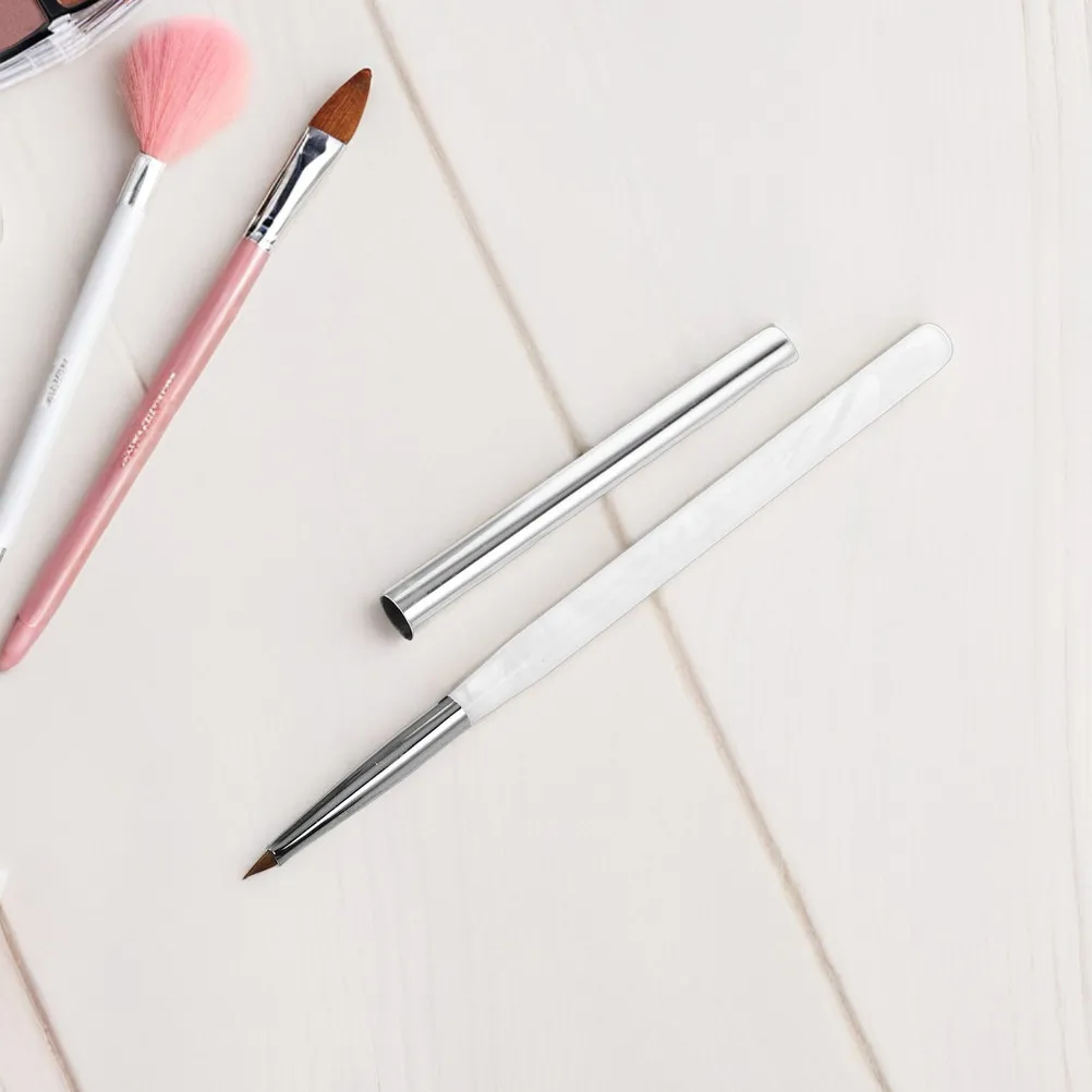 

2Pcs Ergonomic Triangle Nail Liner Brushes Professional Fine Line Nail Art Pens for DIY Salon Manicure Painting Embossing Design