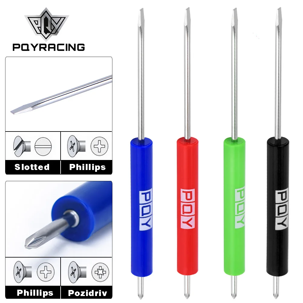 PQY - 1pcs Car Garage Pocket Screwdriver Set Double End Phillips & Slotted Nut Hand Tool Engineer  Improvement PQY-GJ003-QY