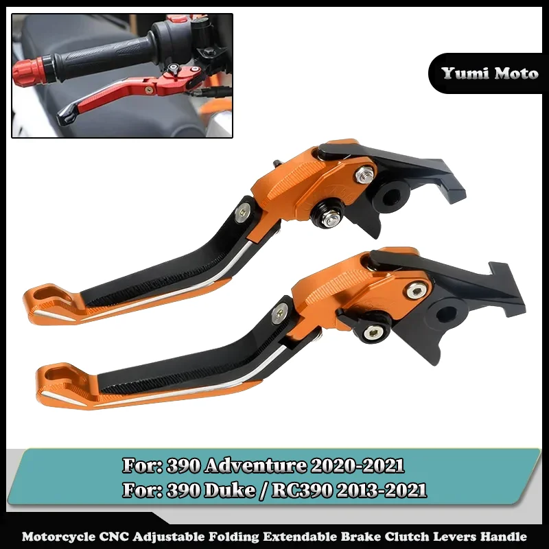 

NEW Motorcycle Folding Adjustable Brake Clutch Levers Handlebar For KTM 390 Adventure 2020-2021 / 390 Duke RC390 2013-2021