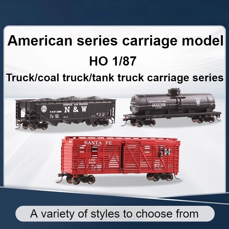 

HO Type 1/87 Toy Carriage Simulation Alloy Coal Truck Box Truck Livestock Car Carriage Collection Gift Train Model Boy Toy Gift