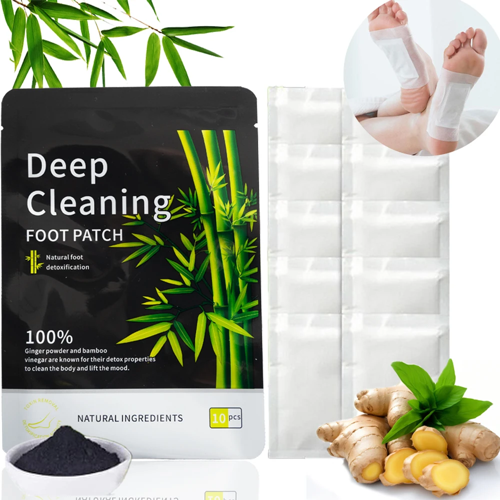 Foot Pads Detoxifying  All-natural Bamboo Foot Detoxifying Deep Cleansing Improve Sleep Relaxation Relief Relieve Stress