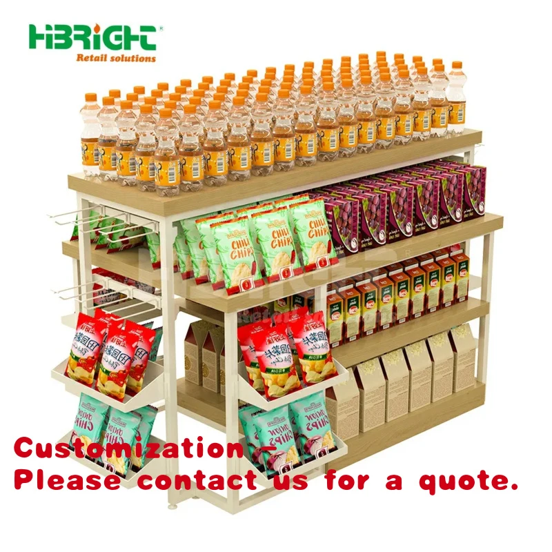 Customize.Highbright High Quality Stylish Display Cabinet Supermarket Grocery