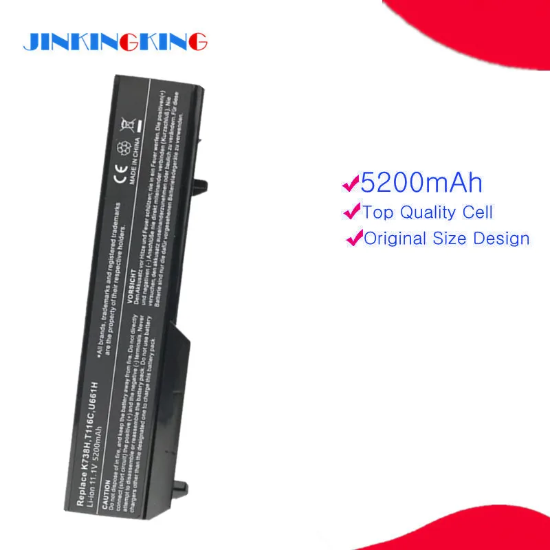 

Laptop Battery For Dell Vostro 1310 1320 1510 1511 1520 2510 312-0724 312-0859 K738H N950C T112C T114C T116C U661H