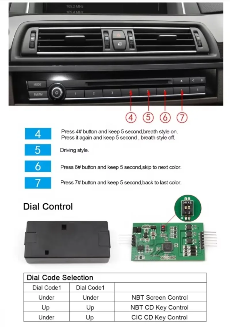 9-color Auto Decorative Atmosphere Automatic Conversion Led Strip Lighting Car Door Neon Ambient Light for  F30 F35 2010-2018