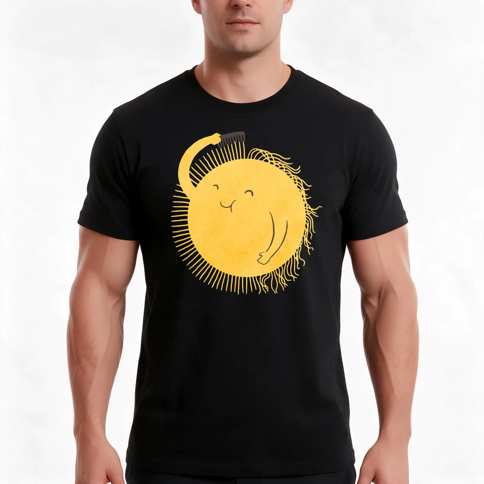 Sunshine will be ready in a minute T-Shirt, Summer Casual Cotton Tee, Oversized Streetwear Tops, Vintage Graphic Print