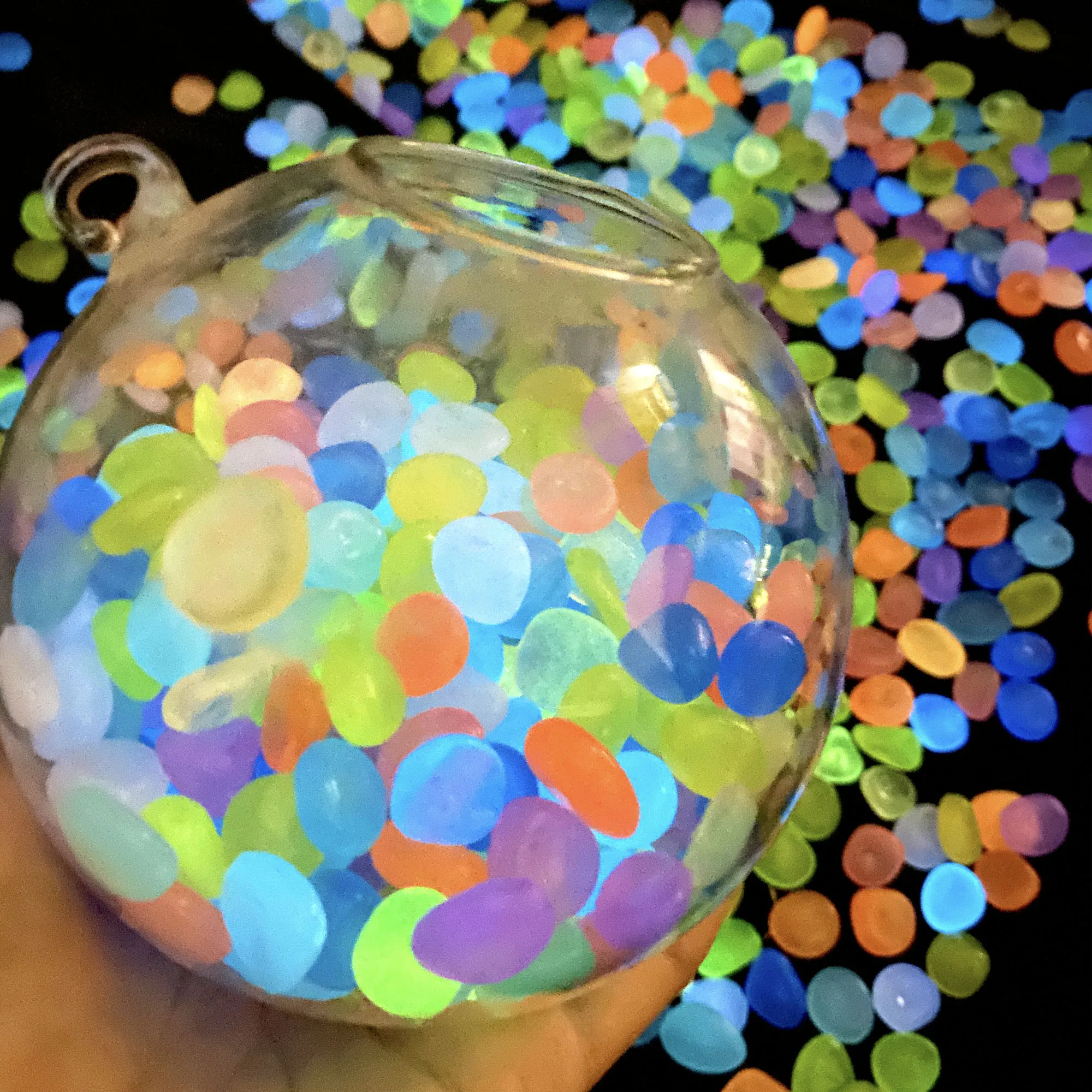 Decoração de jardim vaso de pedra luminosa enchimento seixo ao ar livre para vaso decoração do tanque de peixes jardinagem pavimentação seixo