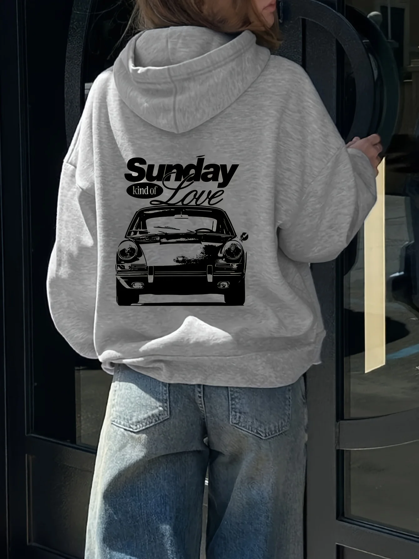 Y2k Dark Cool Spicy Girl Simple and Versatile Daily Casual Retro Used Car Pattern Printed Design Top