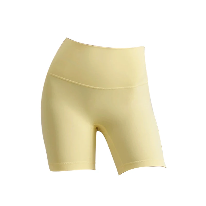 Seamless T-Back Yoga Shorts Peach Butt Tight Sports Three-Point Shorts High-Waisted Tummy Control Fitness Shorts