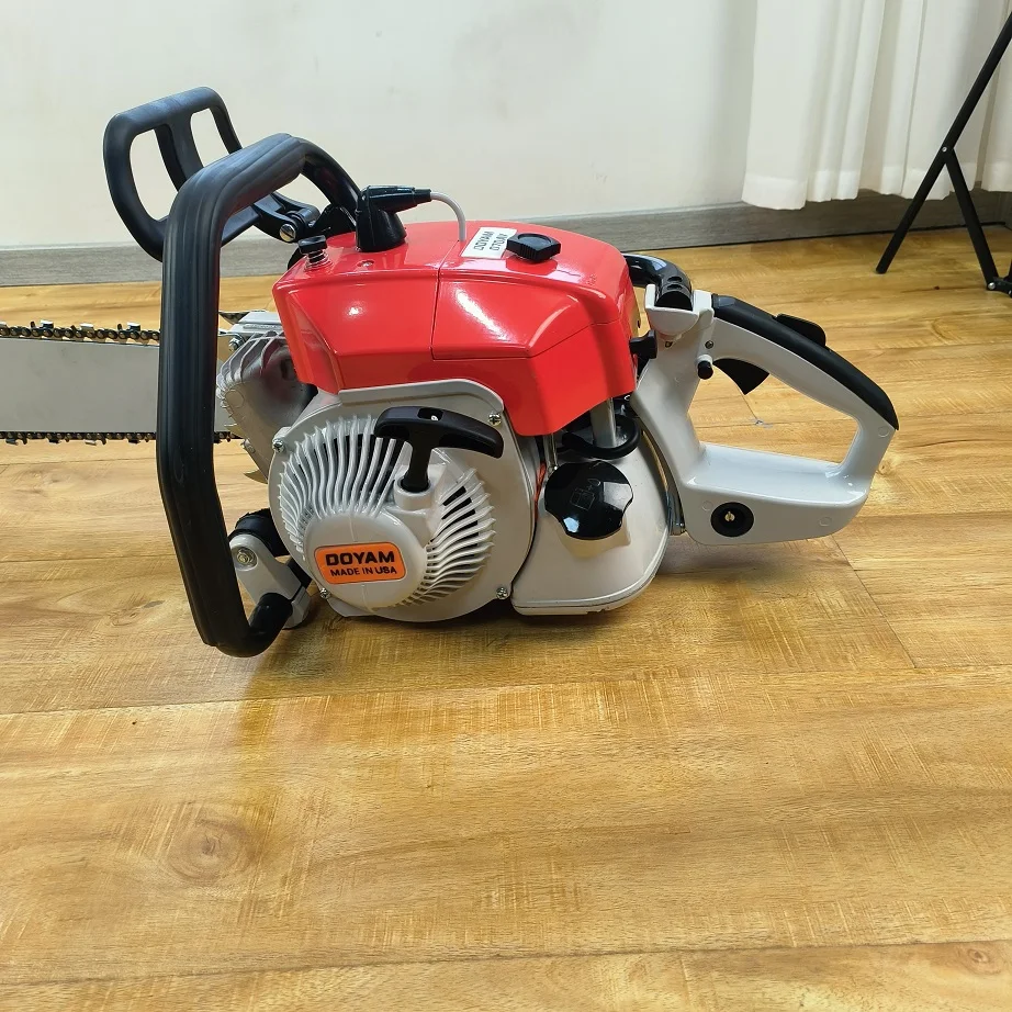 Serra de corrente 105cc com barra guia de 36 polegadas Ms 070 Máquina de corte de árvores Serra de corrente profissional a gasolina 070av 070g 42 polegadas