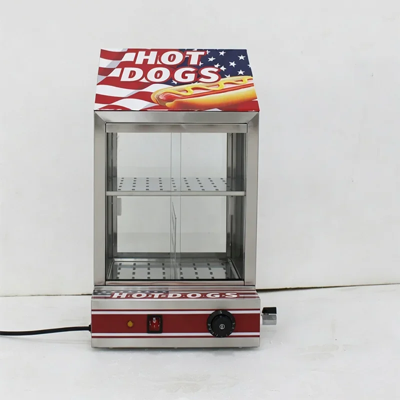 Commercial Automatic Hot Dog Warmer Bread Warmer for Convenience Stores/Fast-Food Restaurants, with Precise Temp Control
