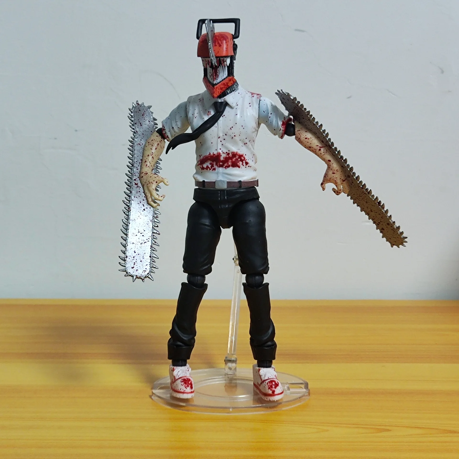 25ซมเลื่อยโซ่รูปผู้ชายอะนิเมะ denji พลังแอคชั่น pochita เครื่องประดับต่อสู้โมเดลตุ๊กตาของเล่นพีวีซีบรรจุกล่อง