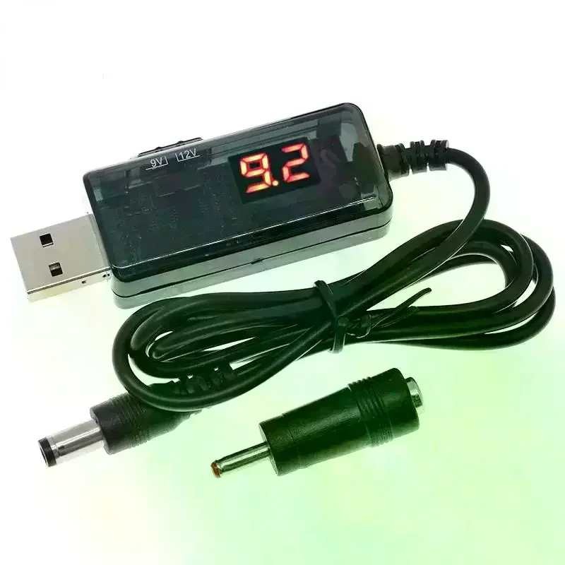 USB Boost Converter DC 5V To 9V 12V USB Step-up Converter Cable + 3.5x1.35mm Connecter For Power Supply/Charger/Power Converter