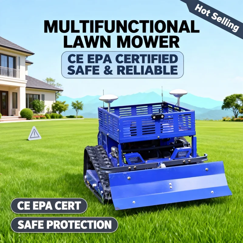 

Customized Robotic Smart Flail Lawn Mower - GPS Automatic Mowing Remote Control Wireless Trimmer for Orchard Care