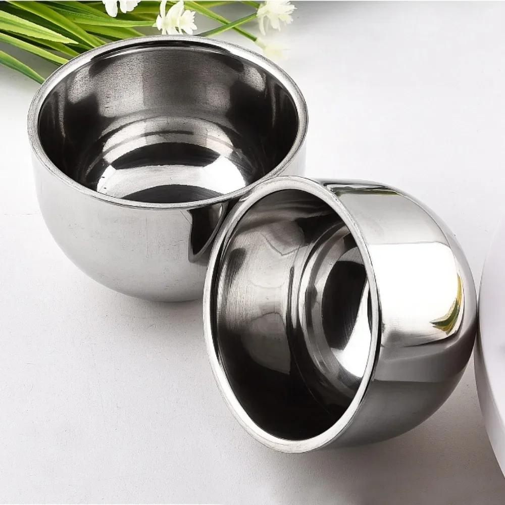 High Quality 100/150 ML Stainless Steel Cup Thicken Smooth Beer Cup Double Layer Shaving Mug