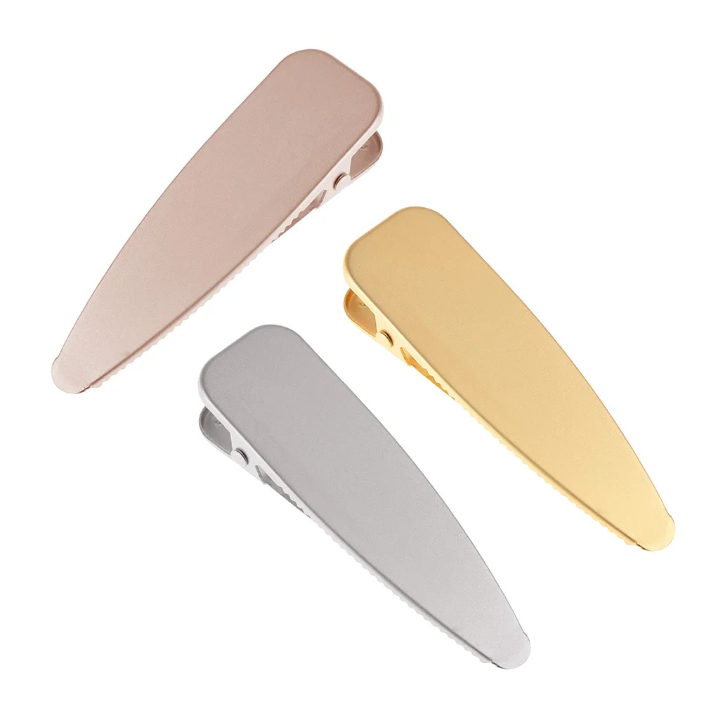 

3pcs Metal Duckbill Clip Glossy Hairpin For Women Barrettes Styling Hair Accessories Women'S Hair Ornaments Hairpins