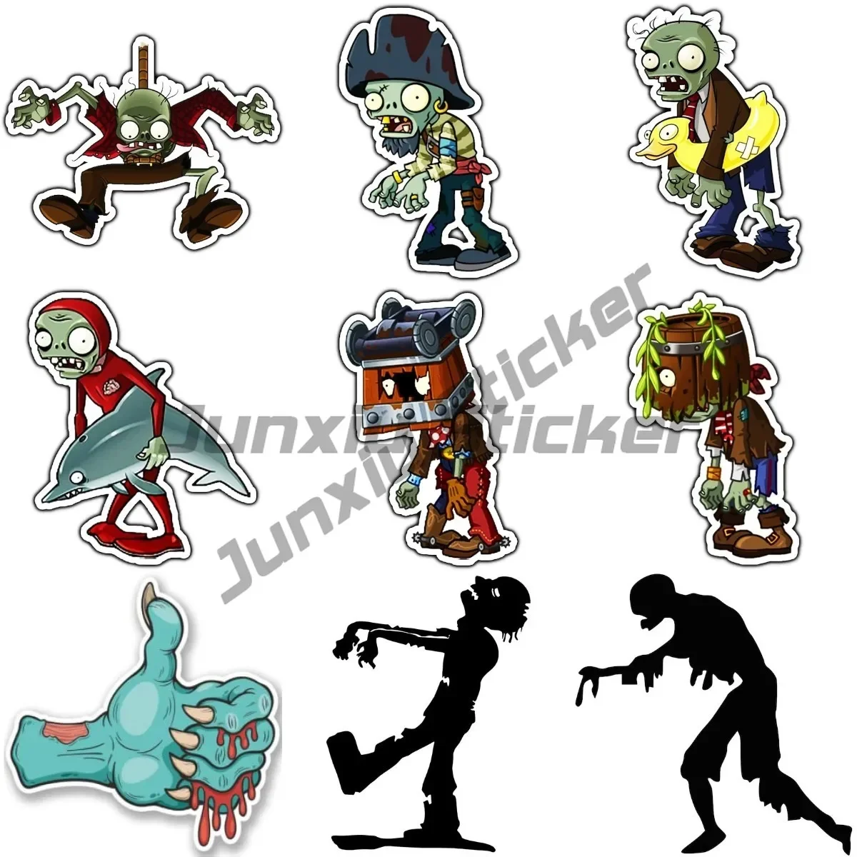 

Zombie Dead Creativity Funny Sticker for Laptop Window Motorcycle Wall Bicycle Truck Van Decoration Decals Customizable