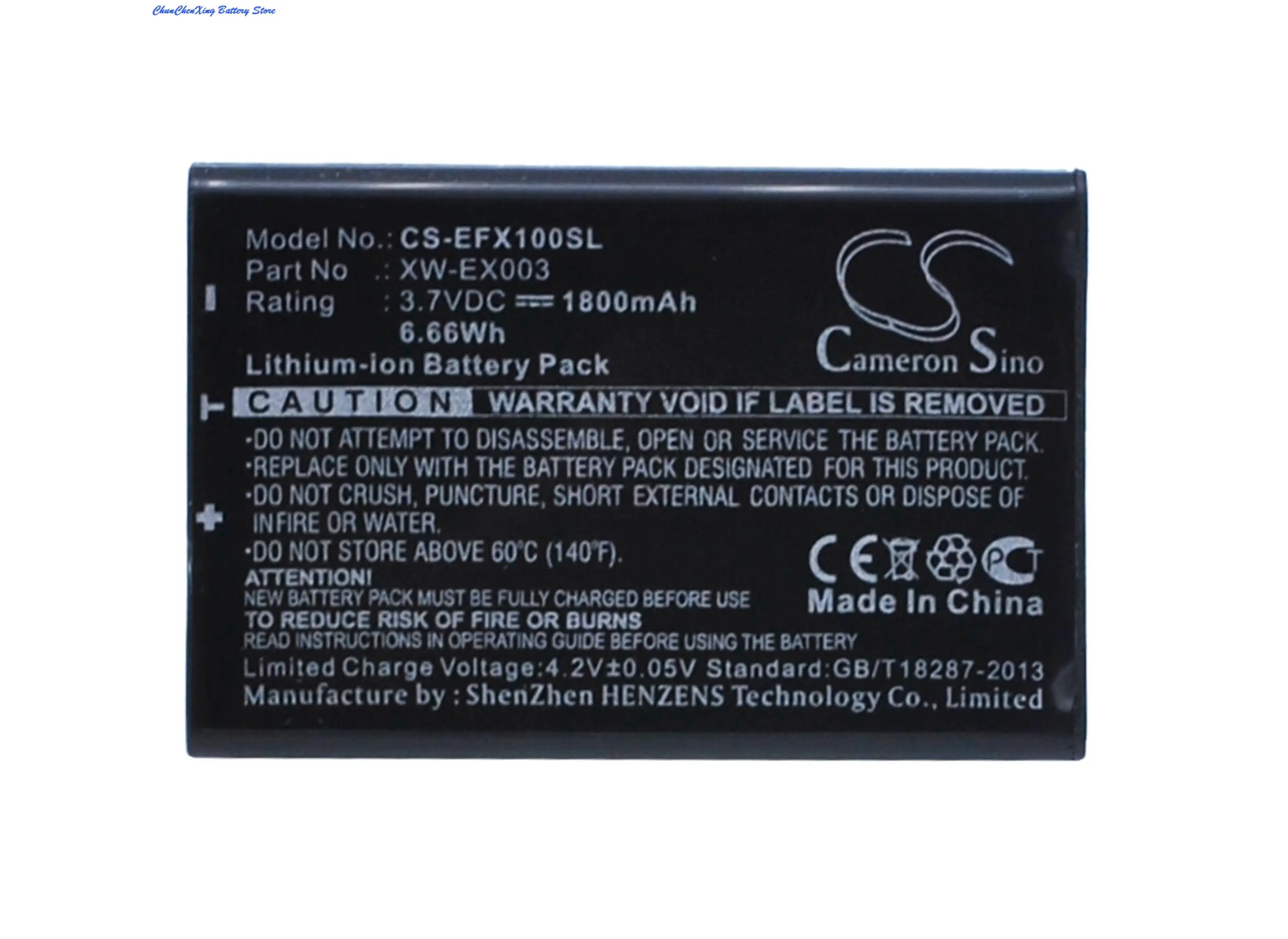 Cameron Sino 1800mAh Battery EXFO AXS-100, AXS-110, ELS-500, EPM-500, FIP-400, FOT-930, LANPAL100, FVA-600, FPM-600, FLS-600