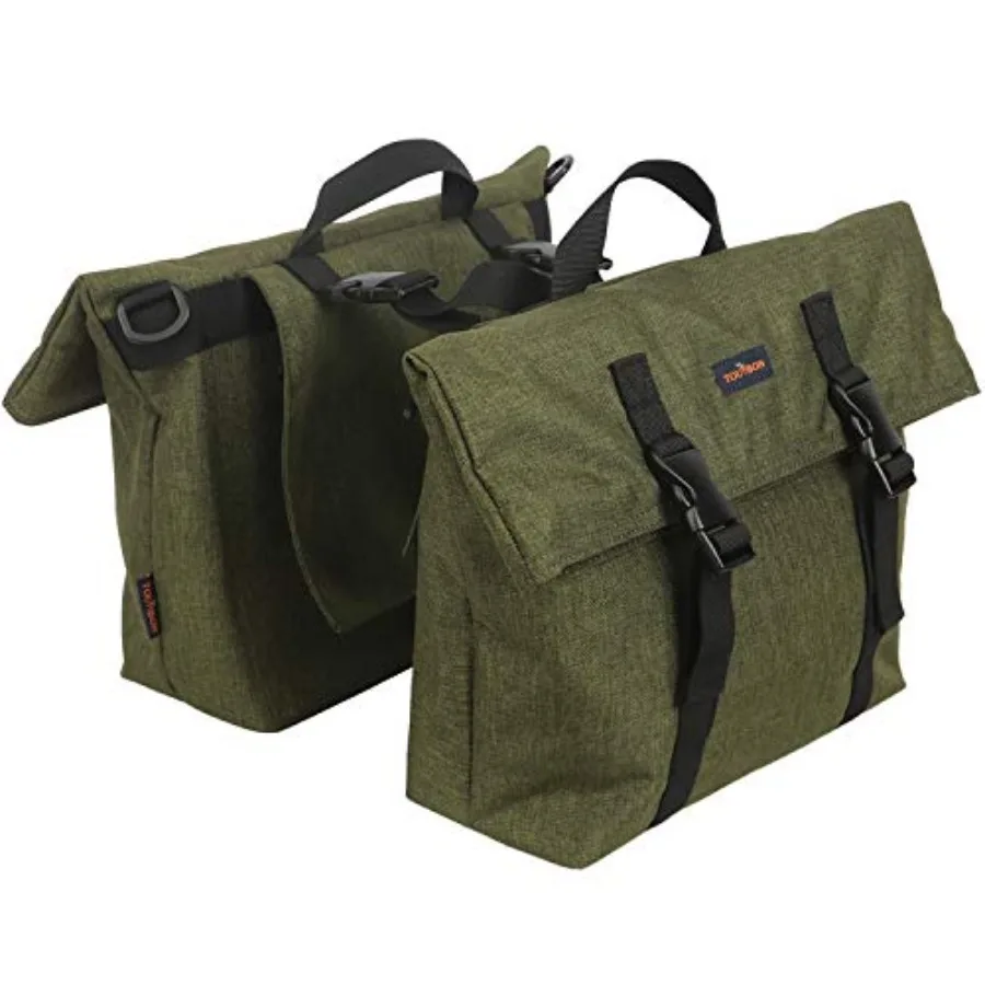 

Nylon Double Pannier Shoulder Bags Bicycle Rear Rack Trunk Motorcycle Tail Seat Bag