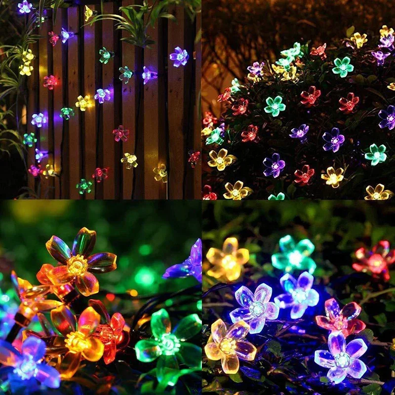 20 LED-Kristallkugel-Solar-Lichterketten für den Außenbereich, wasserdicht, mit 8 Modi für Garten, Baum, Terrasse, Party, Weihnachtsdekoration