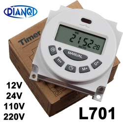 New type L701 AC 220V230V110V 12V24V 16A Digital Timer controller 7 Days Weekly Programmable Timer switch minutes Counter CN101A