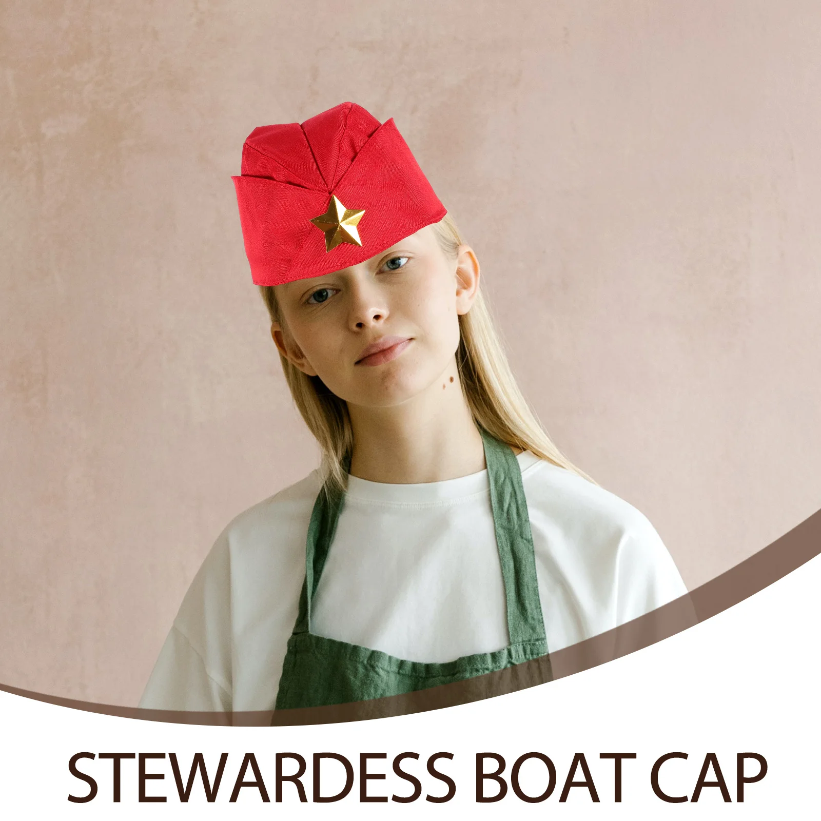 

1pc Military Beret Cap Stylish Lightweight Cozy Sailor Dance Hat For Party Performance Tricorne Red Random Pattern