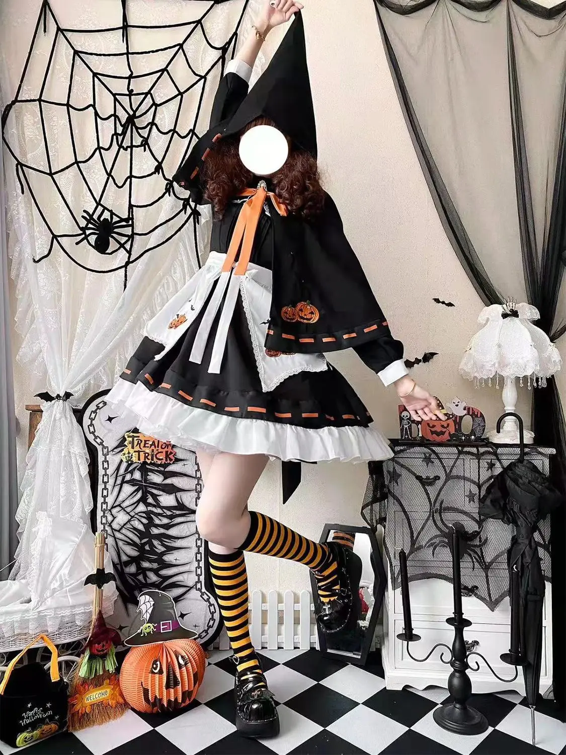 Coalfell Cat mangiare pesce genuino [piccola strega] originale Lolita Daily Lolita primavera/estate luce Lolita gonna vestito Halloween