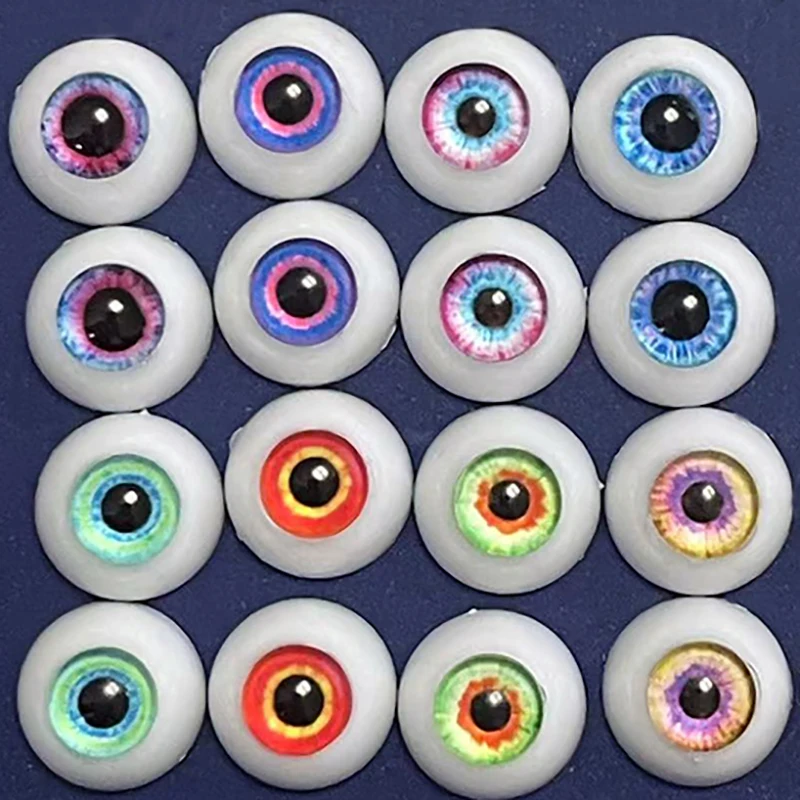 2 Pairs 12mm/14mm Doll Eyes DIY Toy Eye Plush Animal Eye Accessories Doll Eyeball BJD Doll Eyes