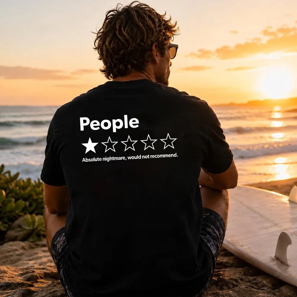 Funny T-shirt Review: One-star Rating  An Absolute Nightmare Not Recommended for Outdoor Use.women Clothing Fashion Personality