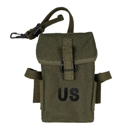 WWII WW2 M1956 Long 20rd Pouch Molle Hard Purse Replica WW2 U.S. Vietnam, Universal Canvas Tactical Bag for Men