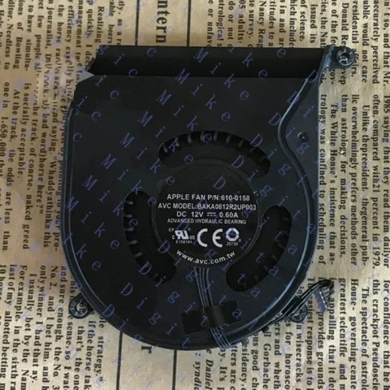 

UU FOR AVC BAKA0812R2UP003 DC 12V 0.6A 4-wires 610-0158 Server Laptop Cooling Fan