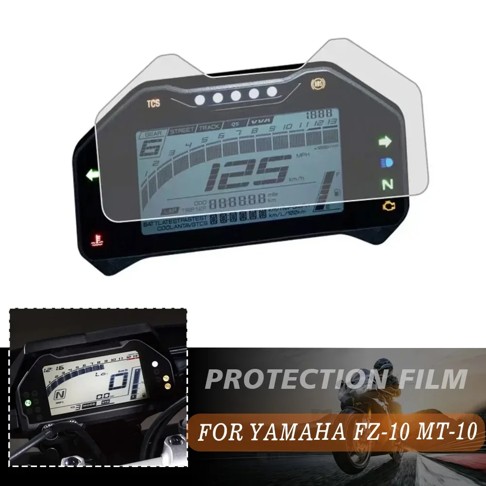 

For Yamaha MT 10 MT10 MT-10 FZ 10 FZ10 FZ-10 NIKEN GT Motorcycle Cluster Scratch Protection Film Dashboard Screen Protector