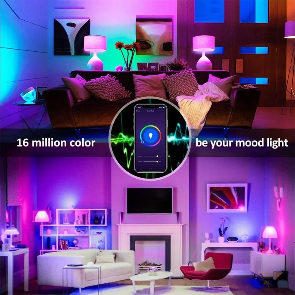 Tuya RGB LED Downlight RGB + CW faretto dimmerabile 10W Bluetooth Smart plafoniera APP telecomando Smart Life Smart Home