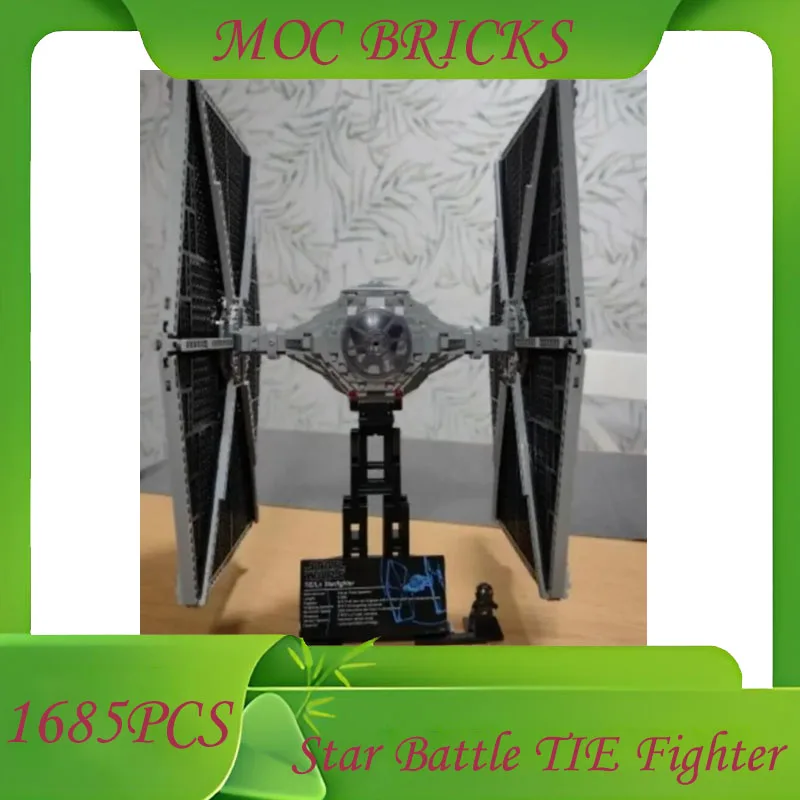

В наличии 1685 шт. Star Battle TIE Fighter Imperial Флагманская космическая модель Строительные блоки Игрушечный кирпич в подарок, совместим с 75095 35007