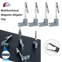 HZY Multifunctional Soldering Third Helping Hand Magnetic Alligator Clip with 2 Magnets for PCB IC Chip SMD Welding Repair Tools