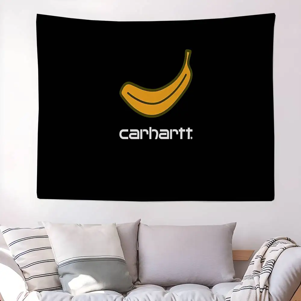 C-Carharttes LOGO Hanging Bohemian Tapestry Bohemian Wall Tapestries Mandala Cheap Hippie Wall Hanging