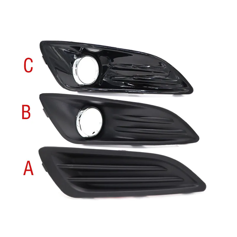 For Ford Fiesta 2013 2014 2015 Car Front Bumper Fog Light Lamp Bezel Frame Cover Grille Shell Cap Hood Lid