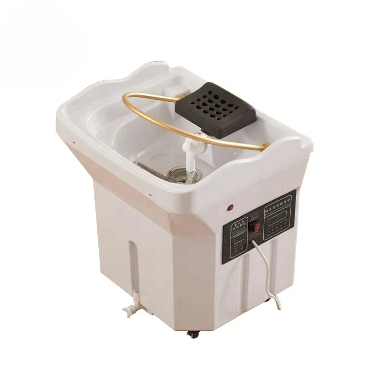 Hair Salon japanese head spa bed portable shampoo basin movable washing basin with water tank