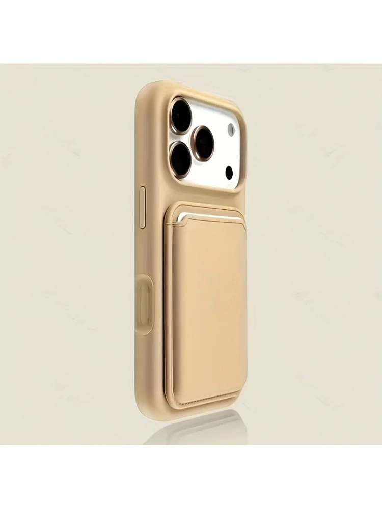 Luxe vloeibare schokbestendige kaarthouder telefoonhoesje voor iPhone 17 16 15 13 14 Pro Max zachte siliconen kaartsleuf portemonnee beschermhoes - afbeelding 2