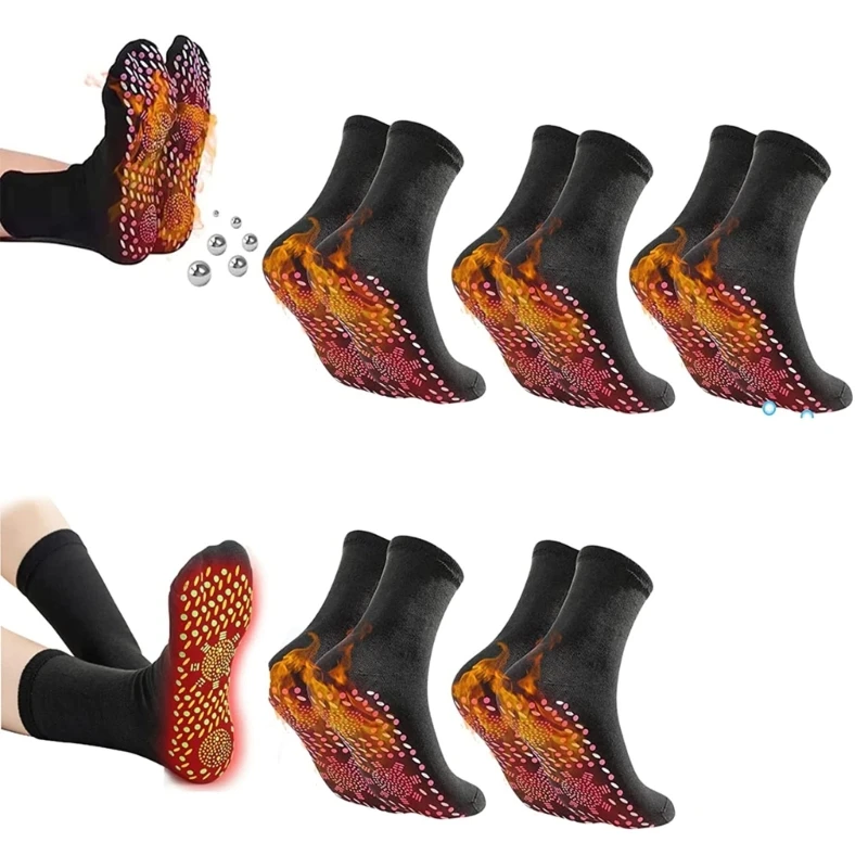 Self-heating Magnetic Socks Self Heated Socks Warm Foot Socks for Magnetic Therapy Comfortable Winter Warm Massage Socks