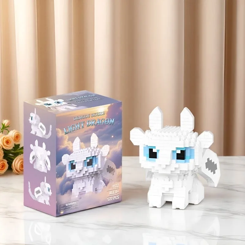 Blocchi di costruzione personalizzati Animali Giocattoli Drago dei cartoni animati Micro blocchi Action Figures Giocattoli di Halloween Regali Decorazioni Figurine