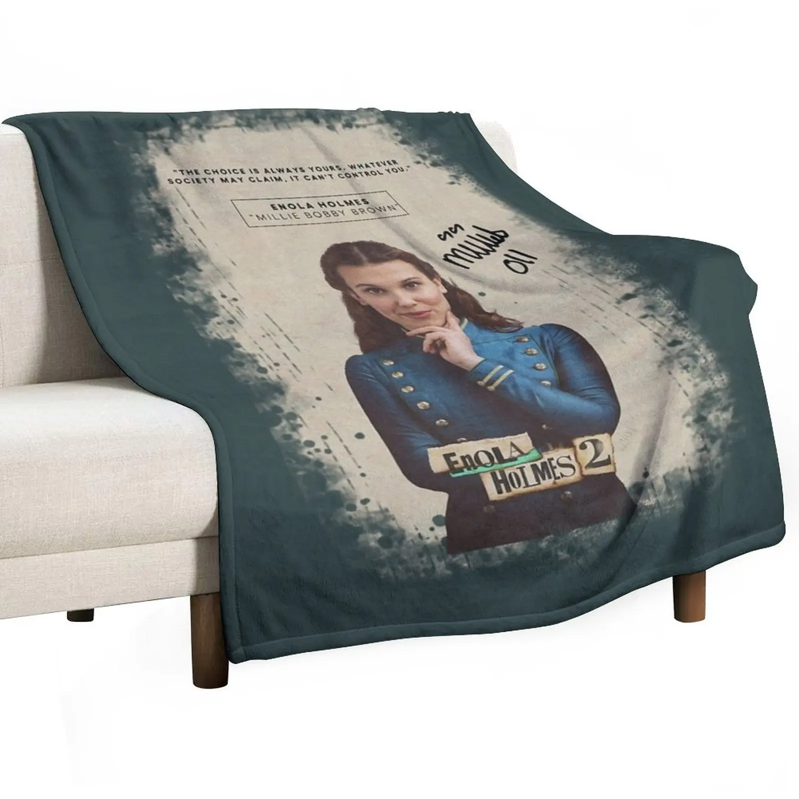 

Enola holmes Throw Blanket Soft Plush Blanket as Housewarming Gift