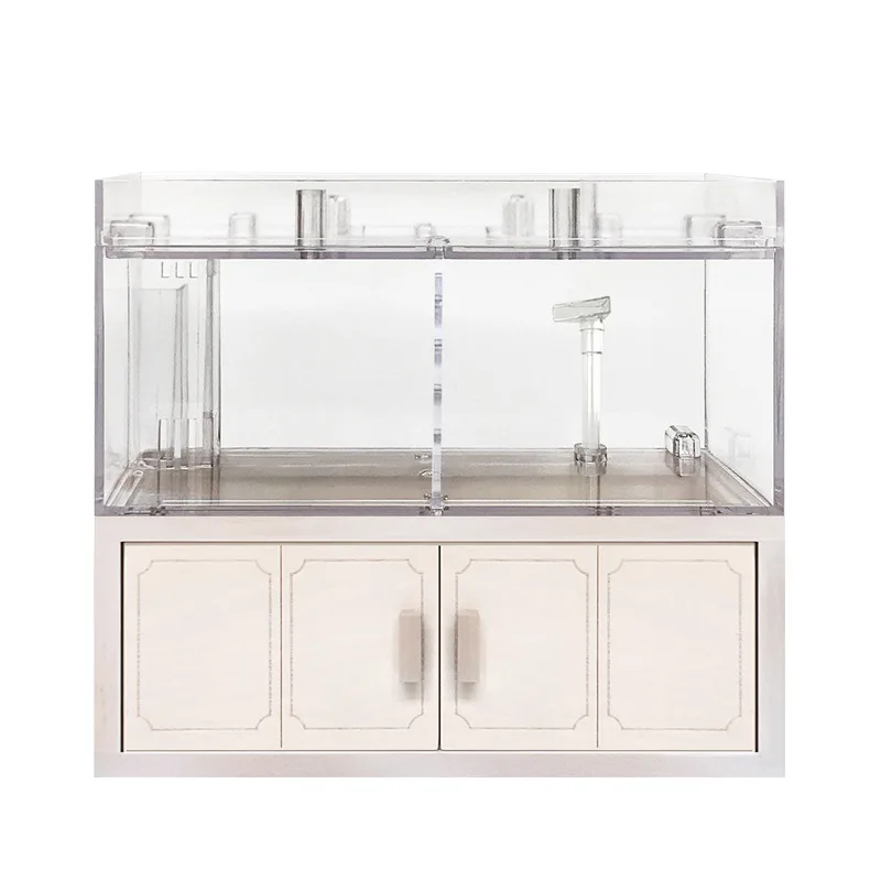 Desktop fish tank, small mini bottom filter, micro , ultra-white, guppy fish fighting fish filter, no water change