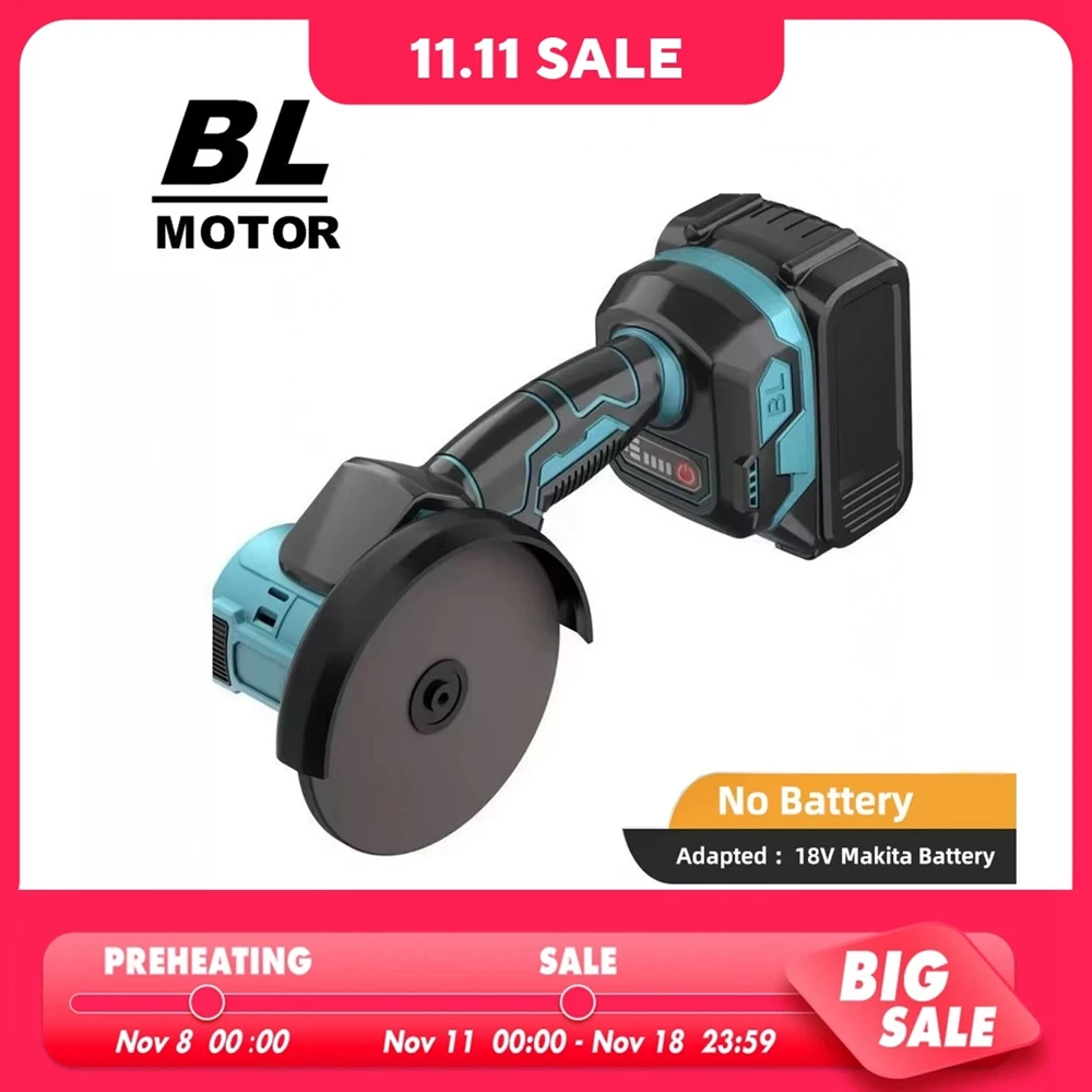 Mini Brushless Angle Grinder M10 Polimento Elétrico Retificadora Ferramenta Elétrica sem Fio sem Bateria para Makita Battery 18v