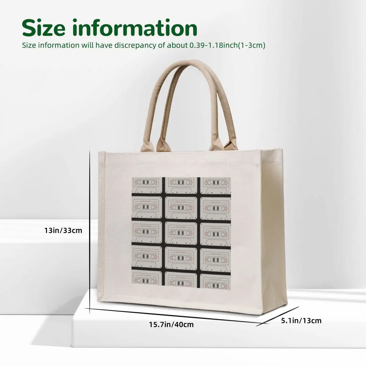 this is me trying Cassette Tote Bag women bag Large bags for women Shopping bags