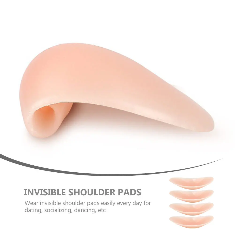 

4 шт. подплечники, силиконовые невидимые противоскользящие подплечники, моющиеся многоразовые подушки для женщин, подарок для ежедневного использования