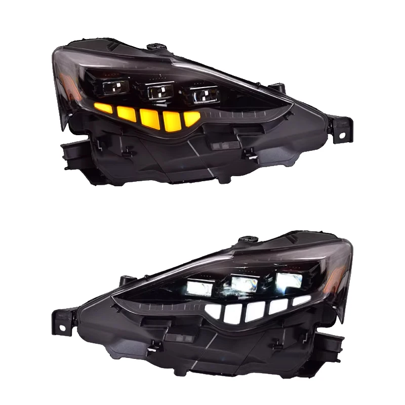 

For 2013-2016 Lexus IS 350 IS 250 Front Lamps 3 Lens LED Sequential Headlight 6000k Color Temperature Head Lamp Upgrade