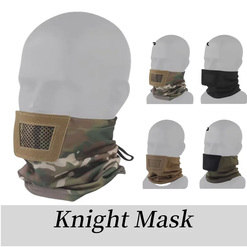 Protection Mask Padded Mesh Breathable Half-face Camping Sport Mask for Camping fishing Outdoor games Airsoft Shooting ﻿