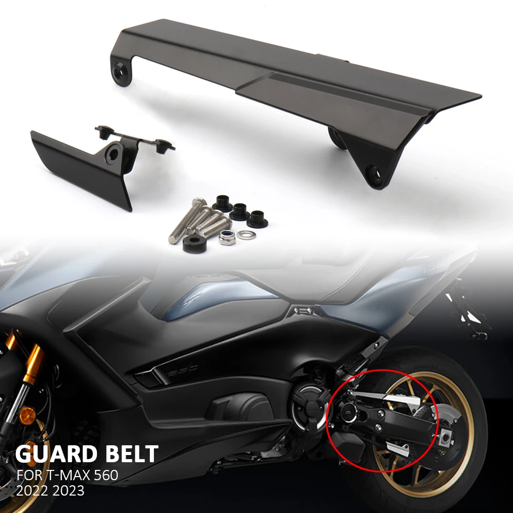 

Motorcycle Accessories Aluminum Chain Belt Guard Cover Protector For Yamaha TMAX560 T-MAX 560 Tmax560 TMAX 560 2022 2023