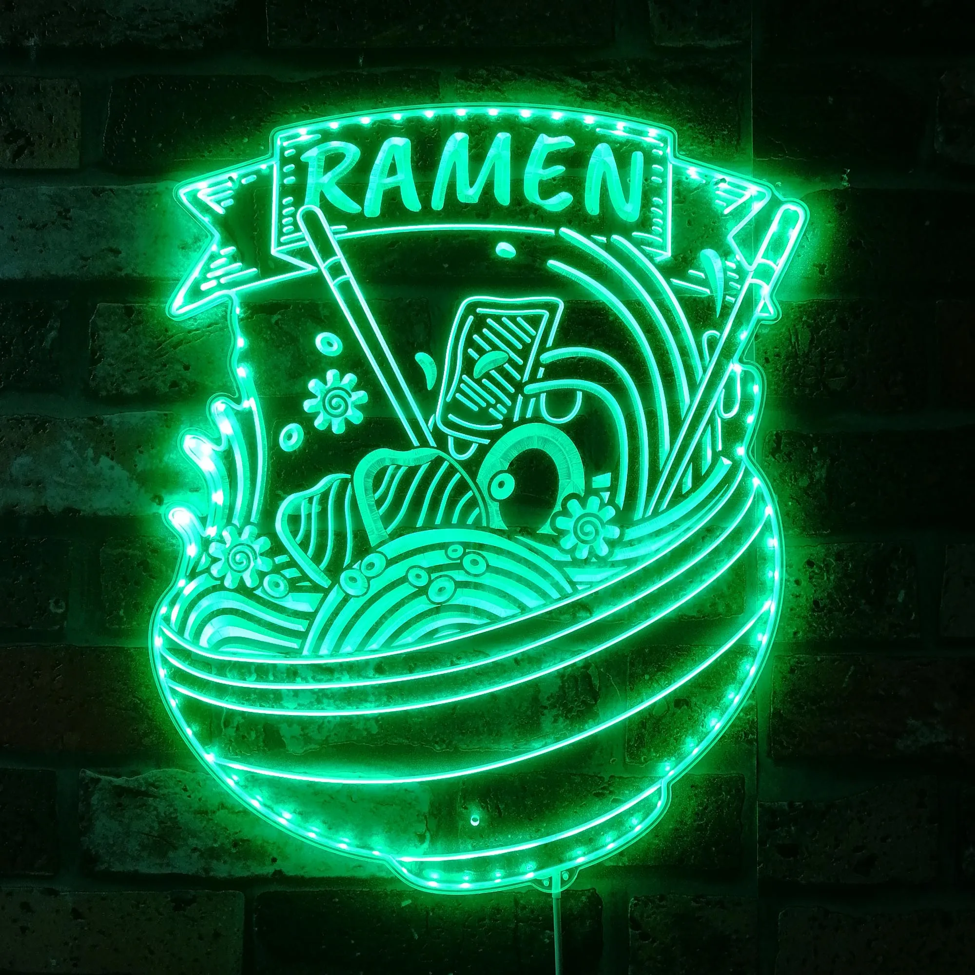 Ramen Noodles chopstick Open Glam Led Neon Sign st06-fnd-i0037-c